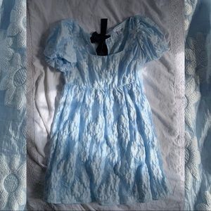 Topshop Daisy Bow Mini Dress